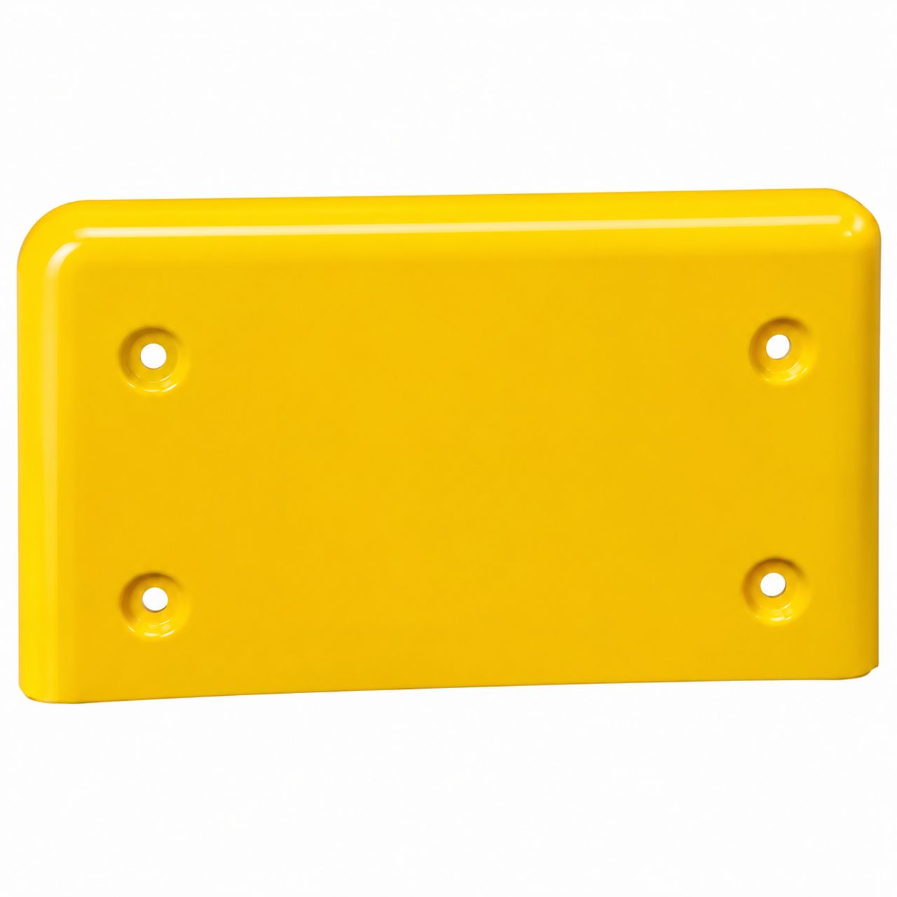 Placa / Protetor de impacto amarelo com 4 pontos